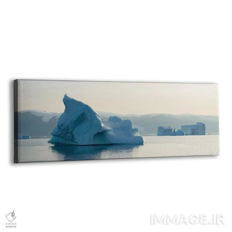 تابلو northwest Greenland,کوههای یخی در سامانه فیورد اوماناک، شمالغرب گرینلند اثر مارتین زویک - نمای پرسپکتیو محصول
