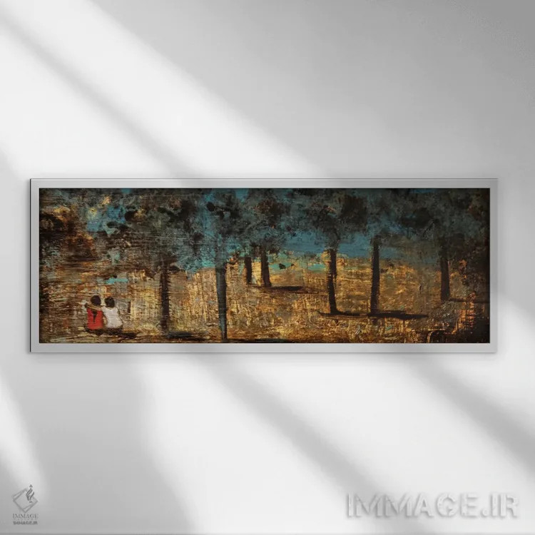 تابلو موزاییک I اثر مارکوس زرین - نمای قابدار سفید
