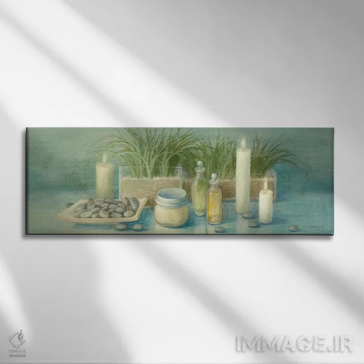 تابلو آرامش اسپا ۲ اثر دانهوی نای - نمای روبهرو روی دیوار