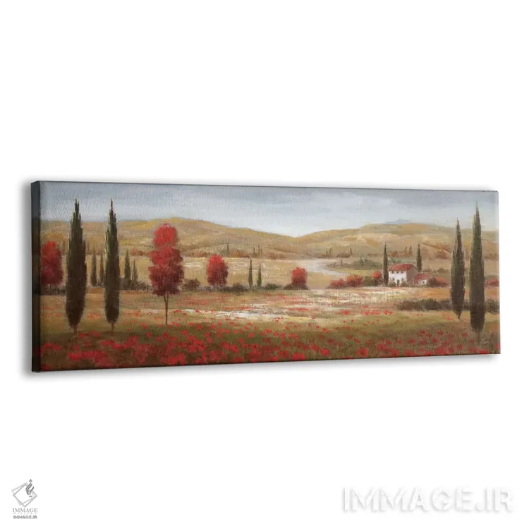 تابلو شقایقهای توسکانی یک اثر نان - نمای پرسپکتیو محصول