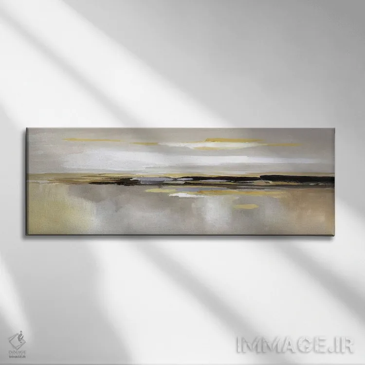 تابلو لبه نقرهای (امید در دل دشواری) اثر نان - نمای روبهرو روی دیوار