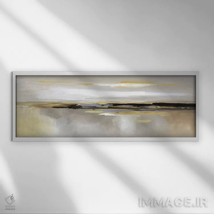 تابلو لبه نقرهای (امید در دل دشواری) اثر نان - نمای قابدار سفید