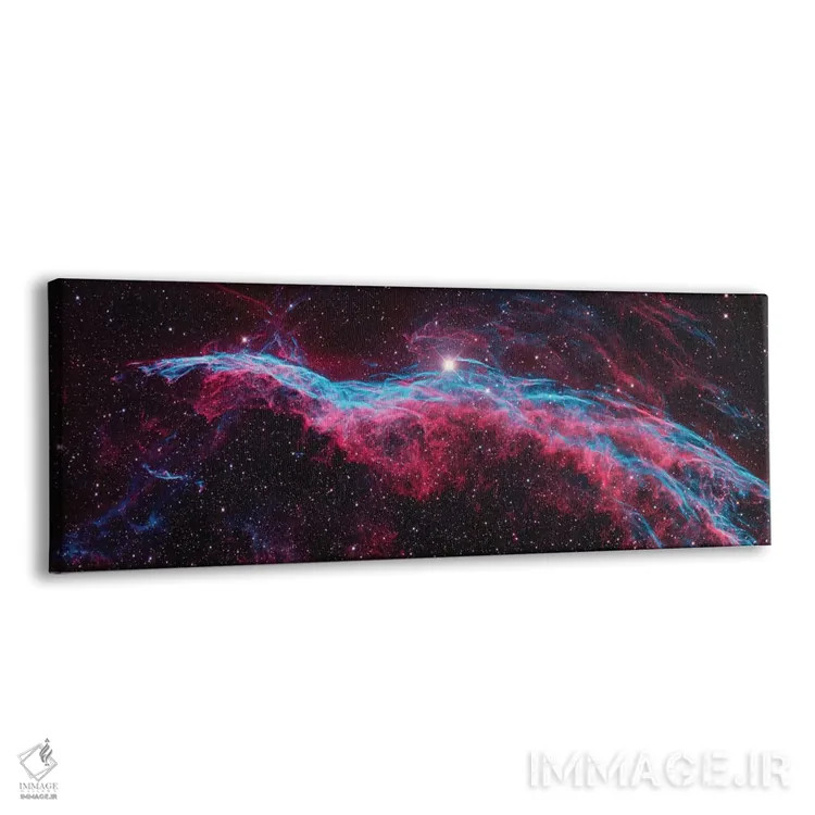 تابلو NGC 6960 (جاروی جادوگر)، پرده غربی سحابی پرده اثر ناسا (آژانس فضایی آمریکا) - نمای پرسپکتیو محصول