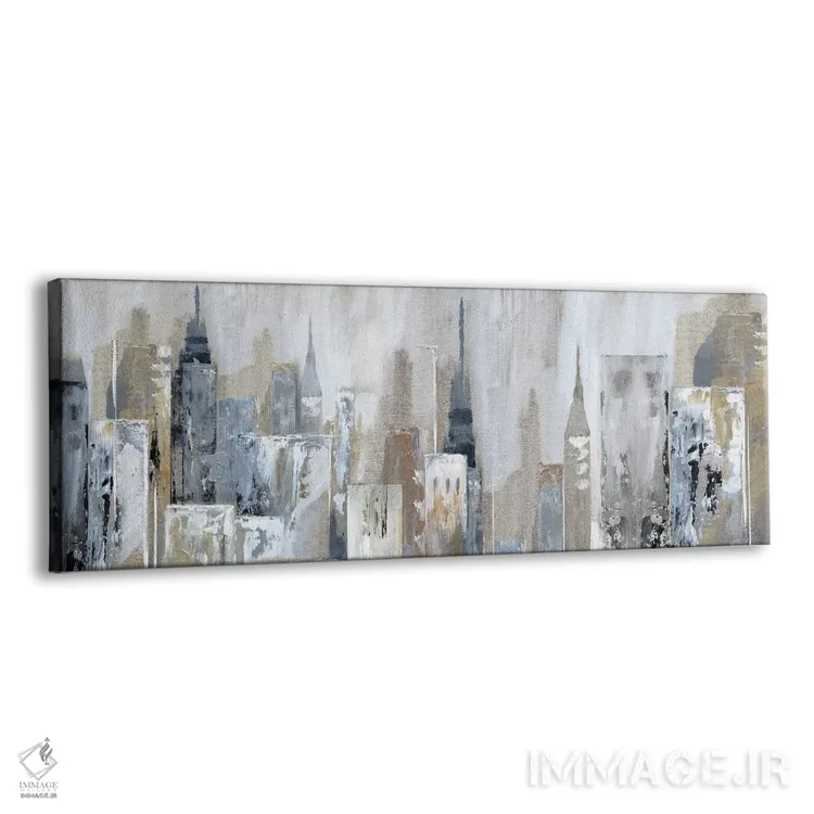 تابلو انعکاس شهر ساحلی اثر نان - نمای پرسپکتیو محصول