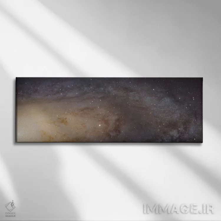 تابلو کهکشان آندرومدا (مسیه ۳۱) اثر ناسا (آژانس فضایی آمریکا) - نمای روبهرو روی دیوار