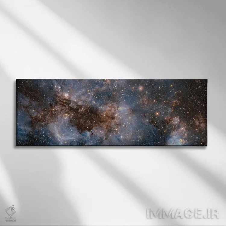 تابلو غبار ستارهای درخشان اثر ناسا (آژانس فضایی آمریکا) - نمای روبهرو روی دیوار