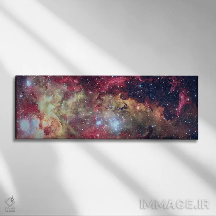 تابلو گلهای آتشین اثر ناسا (آژانس فضایی آمریکا) - نمای روبهرو روی دیوار