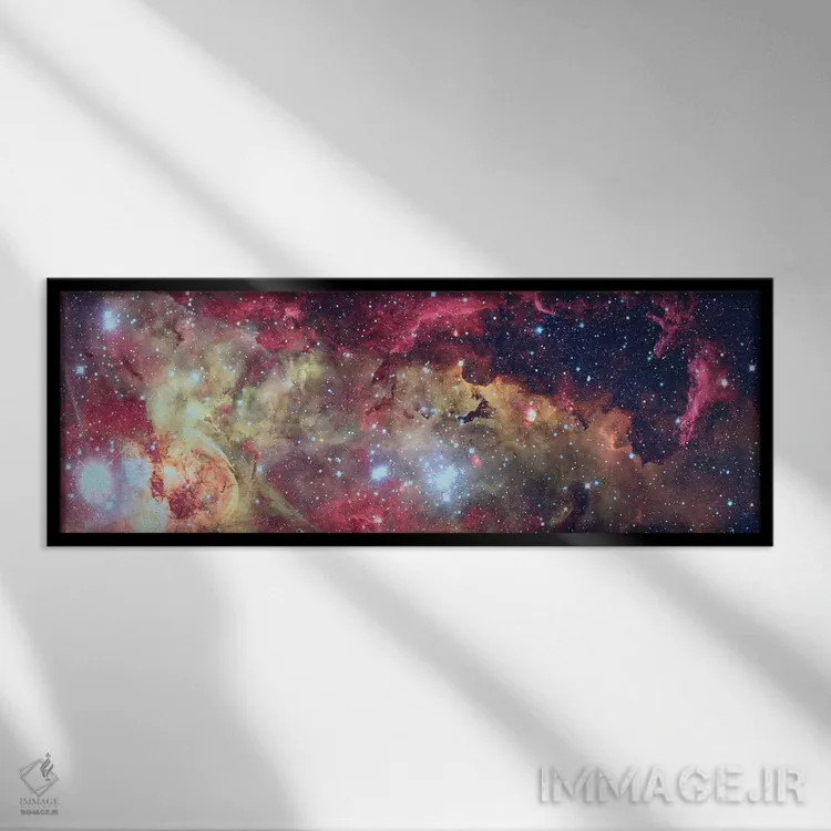 تابلو گلهای آتشین اثر ناسا (آژانس فضایی آمریکا) - نمای قابدار مشکی