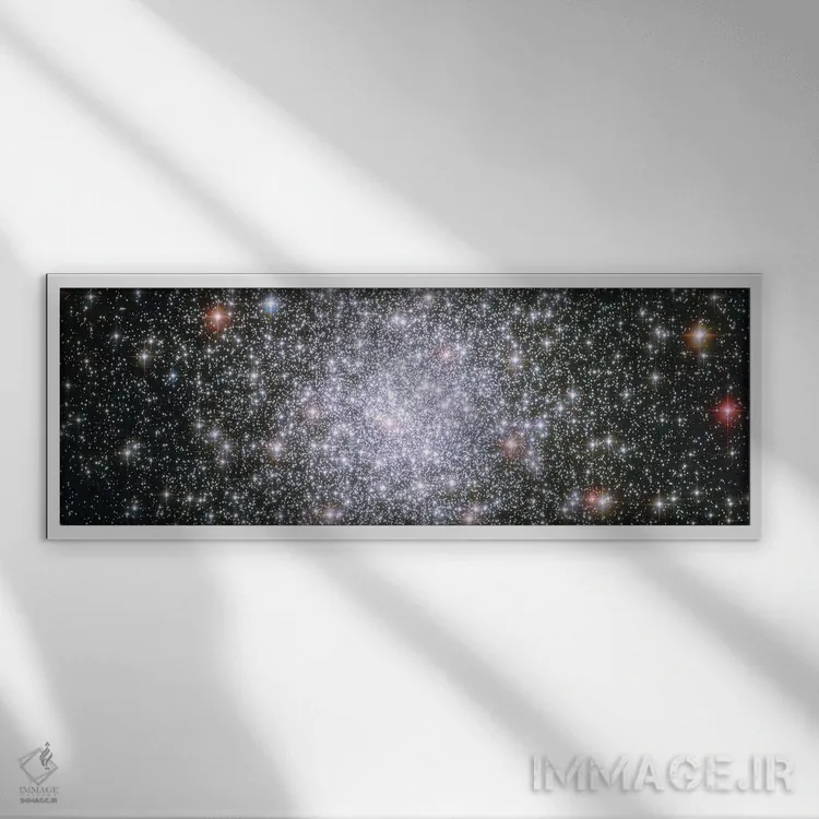 تابلو غبار ستارهای کیهانی اثر ناسا (آژانس فضایی آمریکا) - نمای قابدار سفید