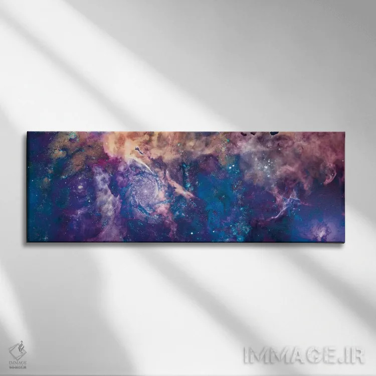 تابلو گرداب سلطنتی اثر ناسا (آژانس فضایی آمریکا) - نمای روبهرو روی دیوار