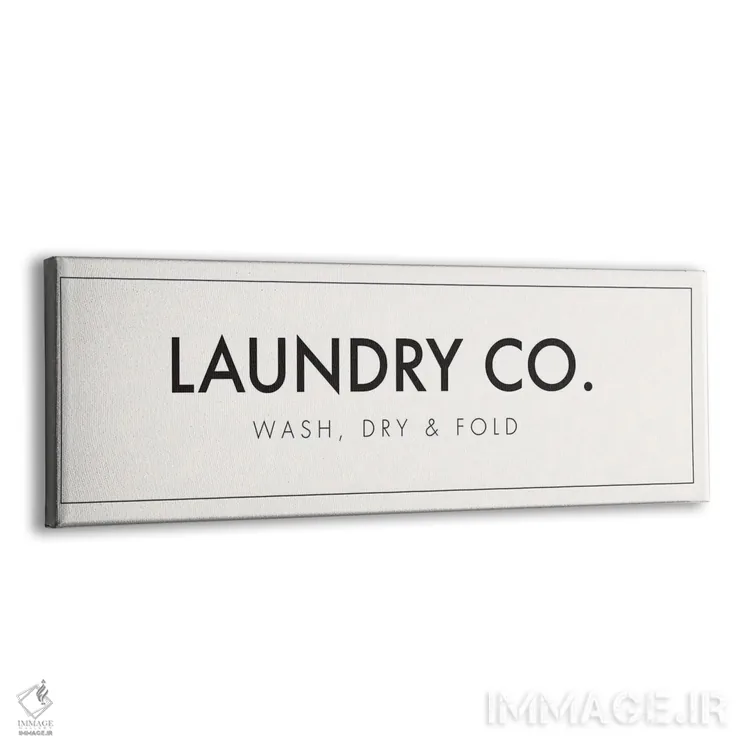 تابلو شرکت لباسشویی (طنز) اثر نیکول باسک - نمای پرسپکتیو محصول