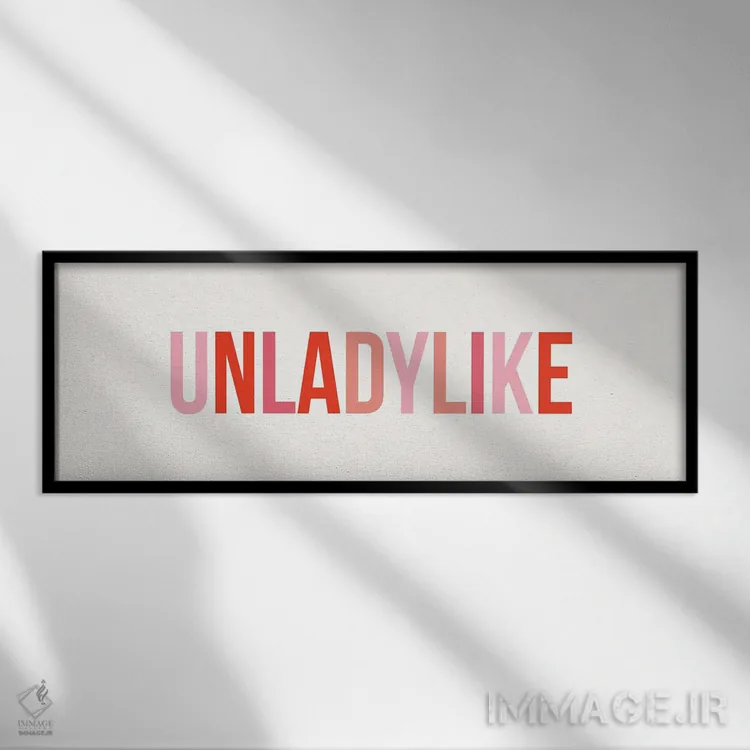 تابلو غیرزنانه (خارج از انتظارات سنتی زنان) اثر نیکول باسک - نمای قابدار مشکی