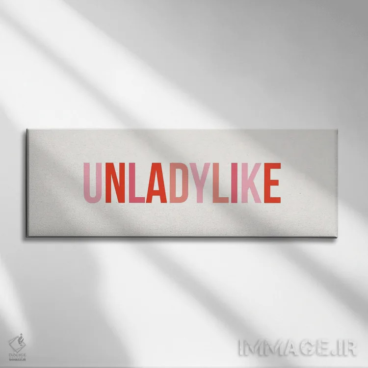 تابلو غیرزنانه (خارج از انتظارات سنتی زنان) اثر نیکول باسک - نمای روبهرو روی دیوار