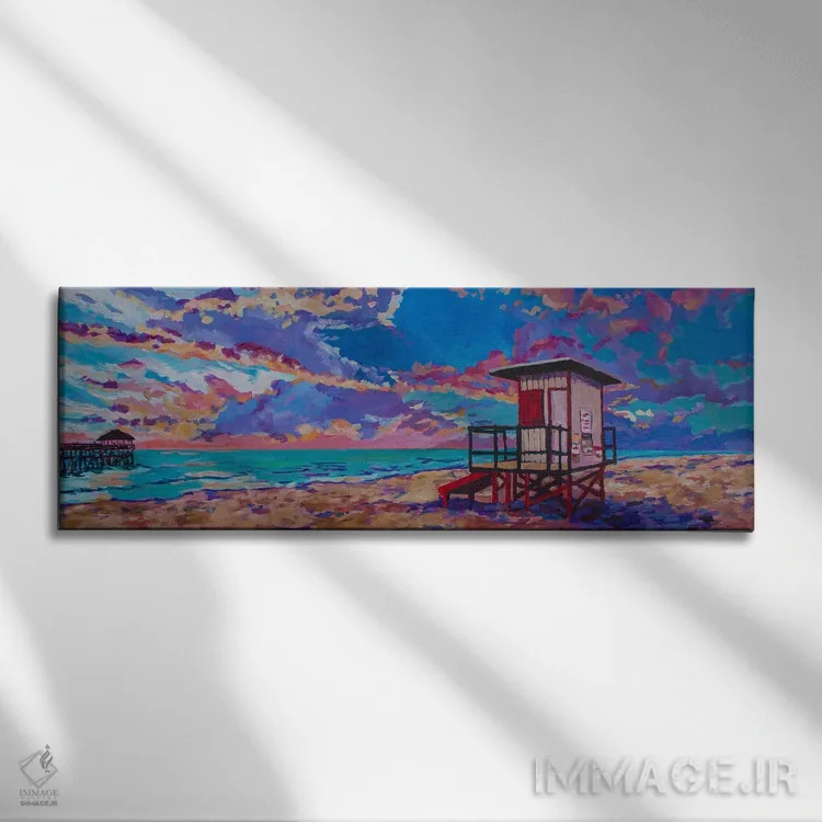 تابلو اولین نگهبانی (یا بیداری) اثر هدر نَگی - نمای روبهرو روی دیوار