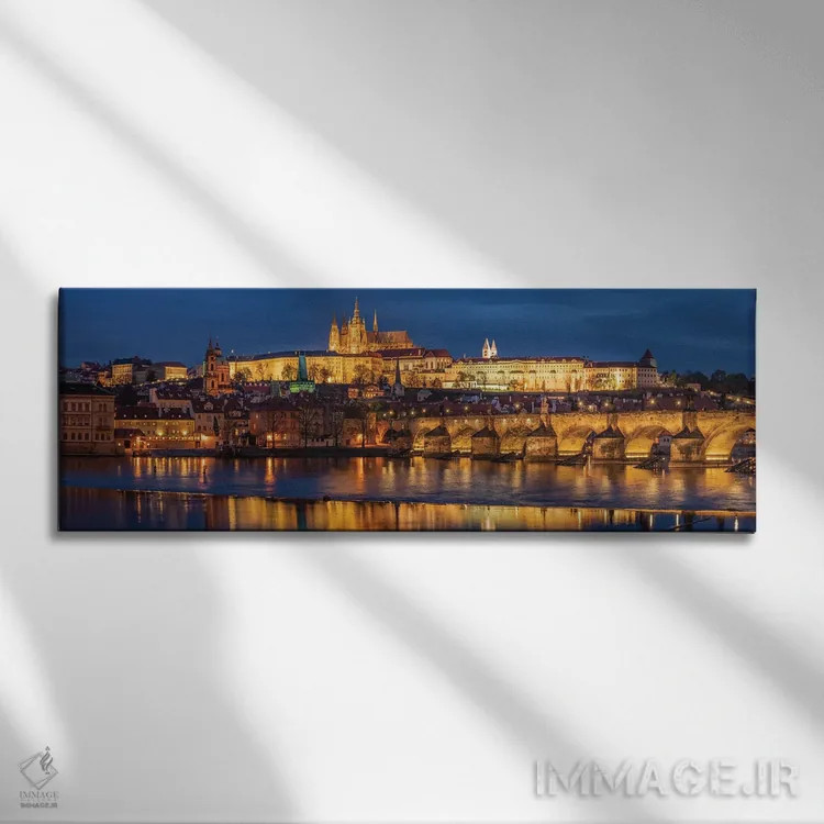 تابلو Prague, Czech Republic,قلعه، پراگ، جمهوری چک اثر جیم نیلسن - نمای روبهرو روی دیوار