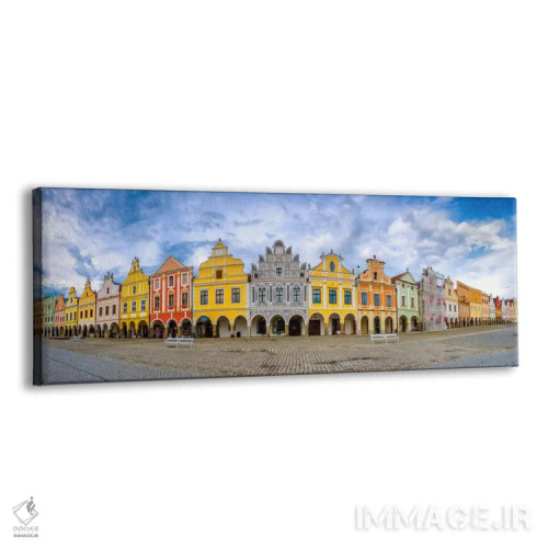 تابلو Telc, Czech Republic,پانورامای تلچ، تلچ، جمهوری چک اثر جیم نیلسن - نمای پرسپکتیو محصول