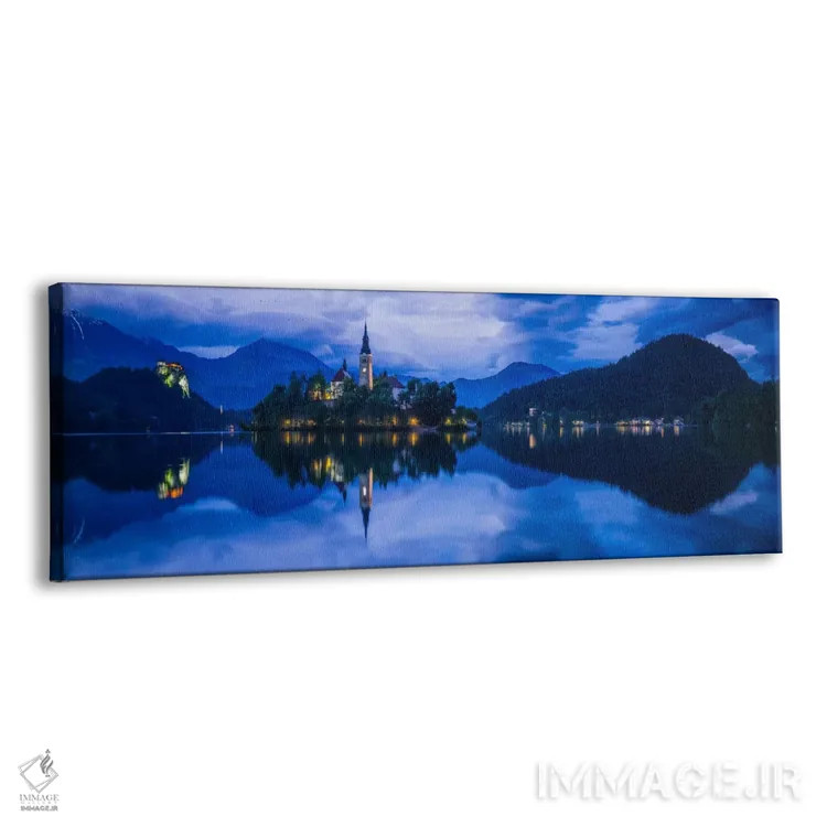 تابلو Bled, Slovenia,آبی دریاچه بلد، بلد، اسلوونی اثر جیم نیلسن - نمای پرسپکتیو محصول