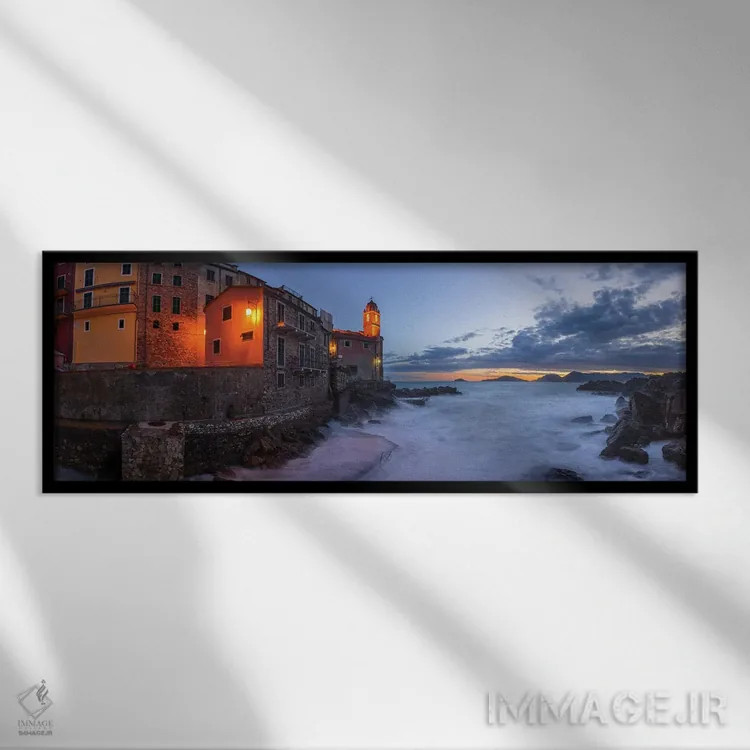 تابلو Tellaro, Italy,مد بالا، تلارو، ایتالیا اثر جیم نیلسن - نمای قابدار مشکی