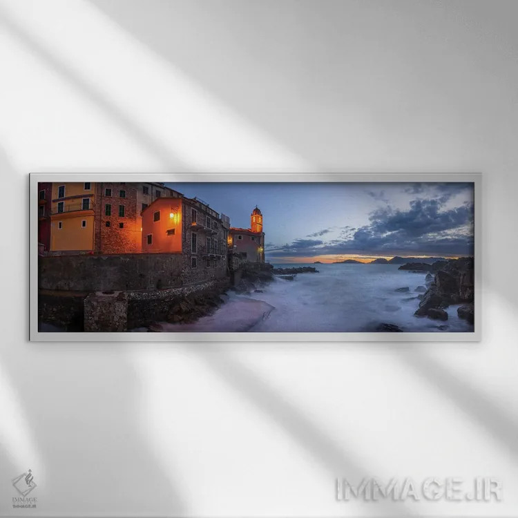تابلو Tellaro, Italy,مد بالا، تلارو، ایتالیا اثر جیم نیلسن - نمای قابدار سفید