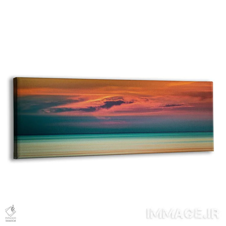 تابلو غروب بر فراز دریاچه اثر نیک ریو - نمای پرسپکتیو محصول