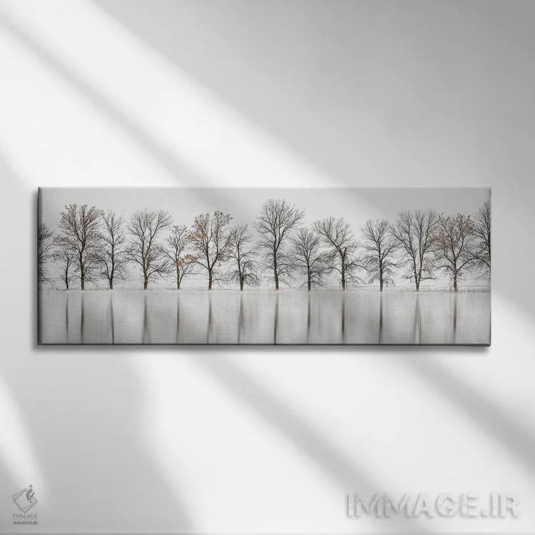 تابلو سایههای زنده: روشن اثر نیک ریو - نمای روبهرو روی دیوار