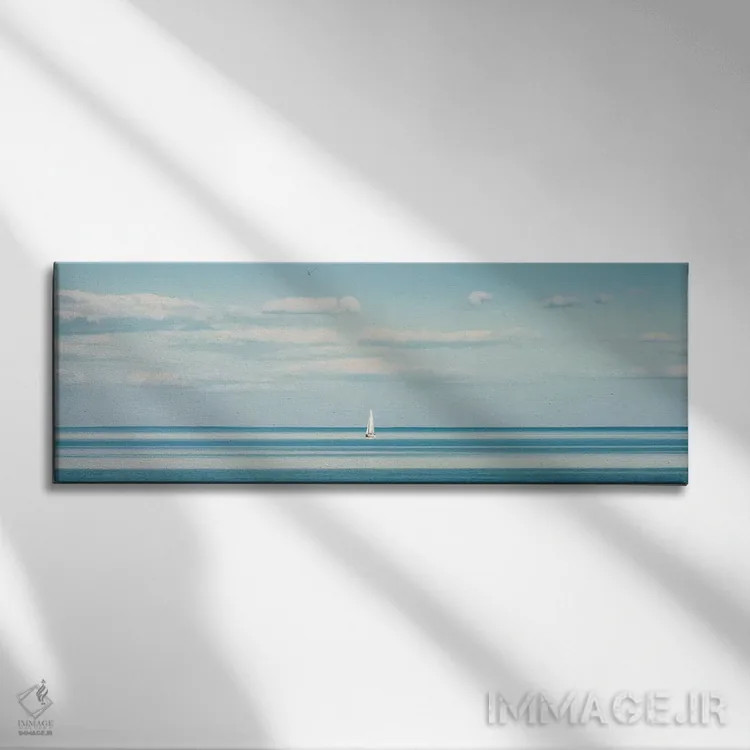 تابلو تکهای کوچک از بهشت: منظره دریا اثر نیک ریو - نمای روبهرو روی دیوار