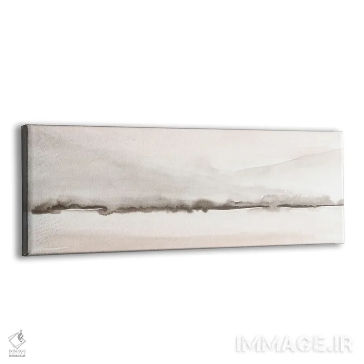 تابلو کوههای مرجانی ملایم و خاکستری اثر نووو پرینتس (چاپ هنری نوین) - نمای پرسپکتیو محصول