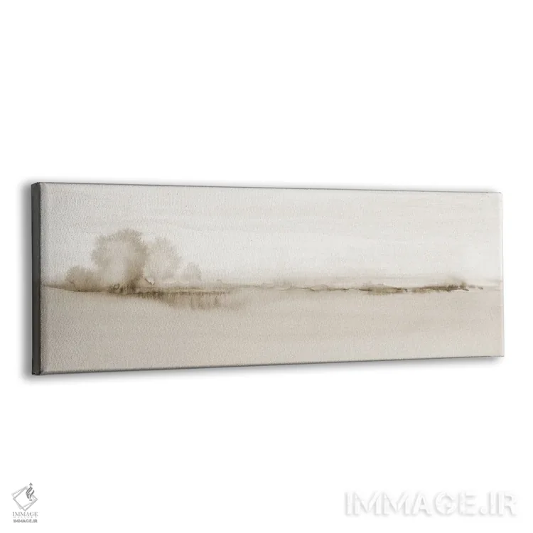 تابلو نمای افق مینیمال به رنگ سپیا اثر نووو پرینتس (چاپ هنری نوین) - نمای پرسپکتیو محصول