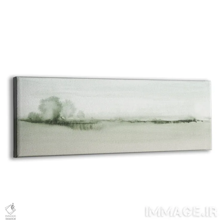 تابلو چشمانداز جنگلی سبزگون اثر نووو پرینتس (چاپ هنری نوین) - نمای پرسپکتیو محصول