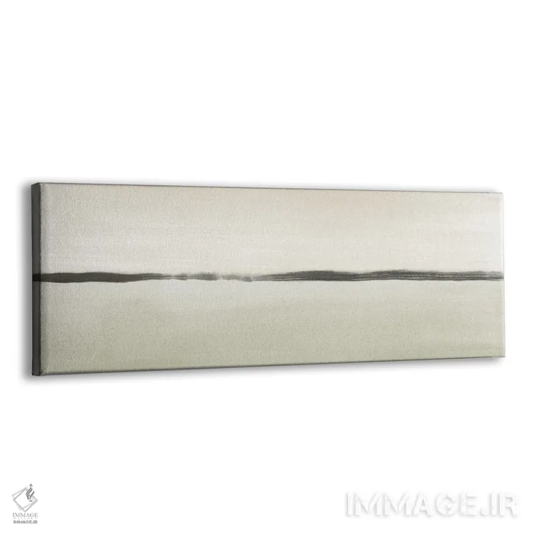 تابلو افق مینیمال با سبز ملایم و بژ اثر نووو پرینتس (چاپ هنری نوین) - نمای پرسپکتیو محصول