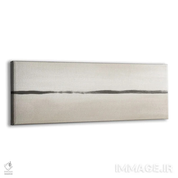 تابلو افق مینیمال با رنگهای بژ اثر نووو پرینتس (چاپ هنری نوین) - نمای پرسپکتیو محصول