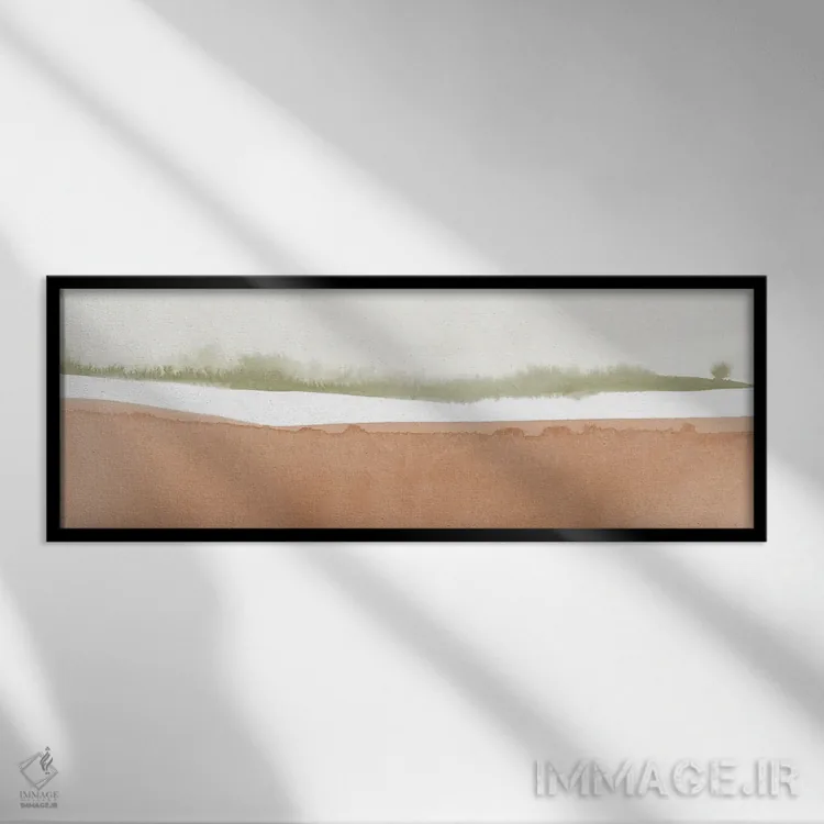 تابلو شنهای رُسی اثر نووو پرینتس (چاپ هنری نوین) - نمای قابدار مشکی