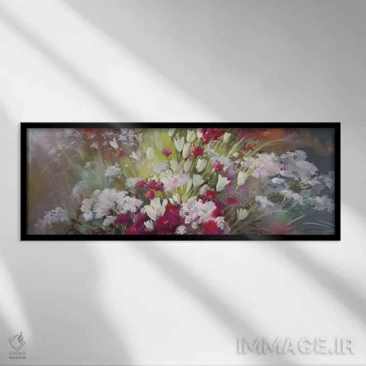 تابلو باغ حواس اثر نل واتمور - نمای قابدار مشکی