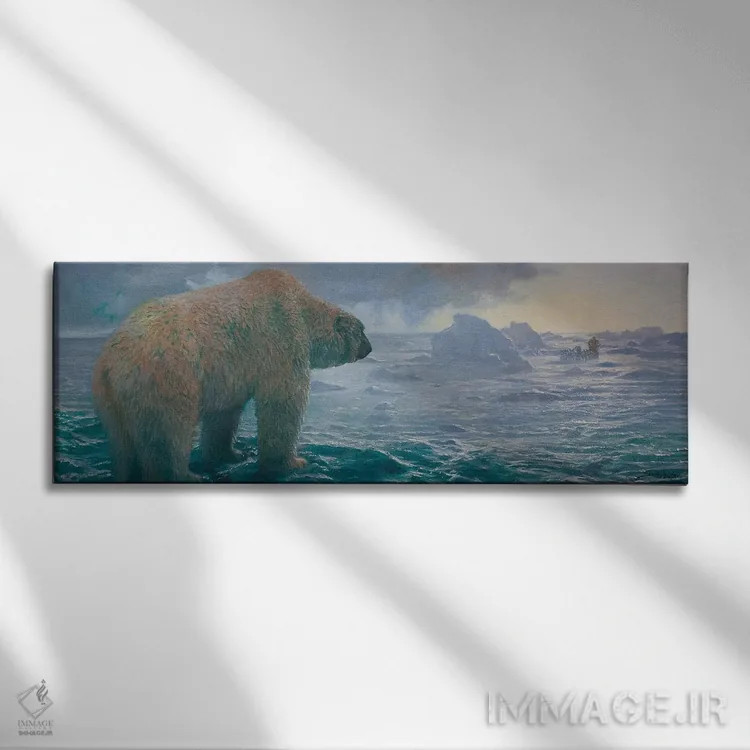 تابلو طوفان شمالگان اثر جان سیری-لستر - نمای روبهرو روی دیوار