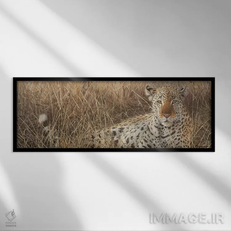 تابلو چشم شکارچی اثر جان سیری-لستر - نمای قابدار مشکی