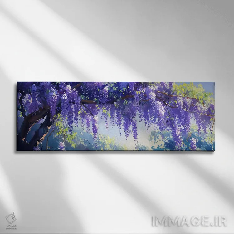 تابلو رویای پرطراوت گلیسینیا اثر الگا وُلنا - نمای روبهرو روی دیوار