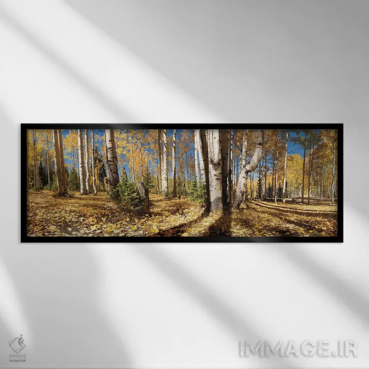 تابلو رنگهای بهاری اثر اولنا آرت (استودیو هنری) - نمای قابدار مشکی