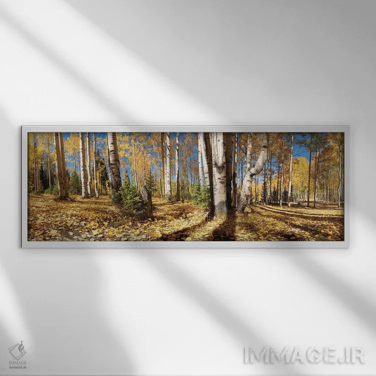 تابلو رنگهای بهاری اثر اولنا آرت (استودیو هنری) - نمای قابدار سفید