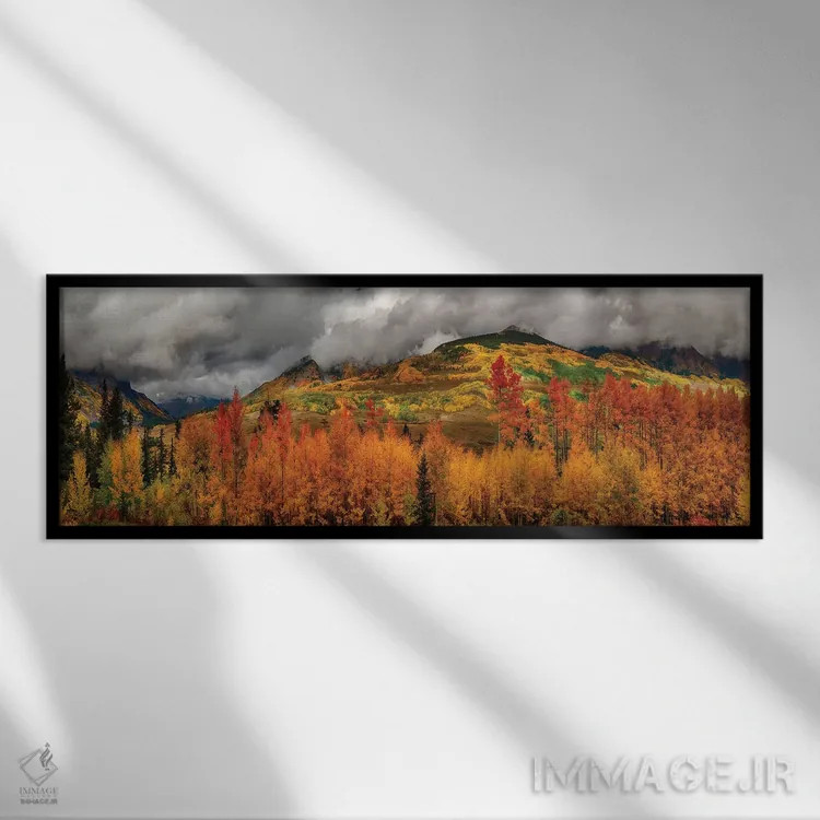 تابلو باغ امید اثر اولنا آرت (استودیو هنری) - نمای قابدار مشکی