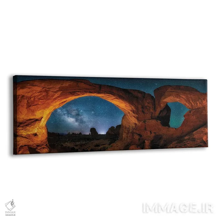 تابلو طاقهای موآب در کنار ستارگان اثر اولنا آرت (استودیو هنری) - نمای پرسپکتیو محصول