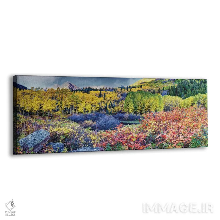 تابلو کوههای راکی در پاییز، کلرادو اثر اولنا آرت (استودیو هنری) - نمای پرسپکتیو محصول