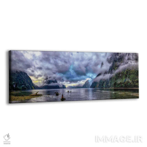 تابلو فیورد میلفورد ساند، پارک ملی فیوردلند نیوزیلند اثر اولنا آرت (استودیو هنری) - نمای پرسپکتیو محصول