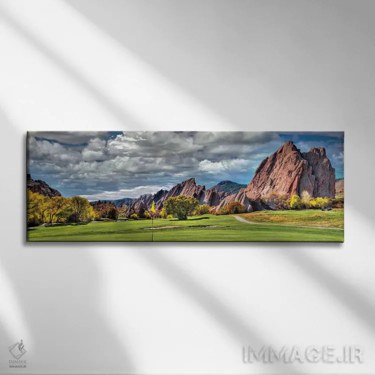 تابلو فصل پاییز در باشگاه گلف راکسبرو اروهد در لیتلتون، کلرادو اثر اولنا آرت (استودیو هنری) - نمای روبهرو روی دیوار