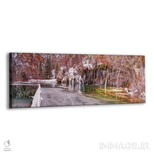 تابلو دریاچه هنگینگ و کوهها در کلرادو، آمریکا اثر اولنا آرت (استودیو هنری) - نمای پرسپکتیو محصول