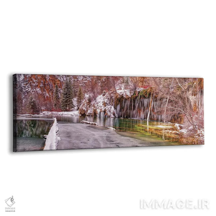 تابلو دریاچه هنگینگ و کوهها در کلرادو، آمریکا اثر اولنا آرت (استودیو هنری) - نمای پرسپکتیو محصول