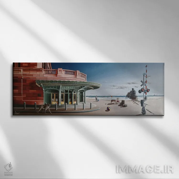 تابلو افق جدید اثر اولیویه لامبوری - نمای روبهرو روی دیوار