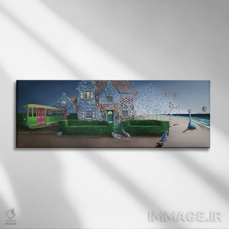 تابلو سقوط اثر اولیویه لامبوری - نمای روبهرو روی دیوار