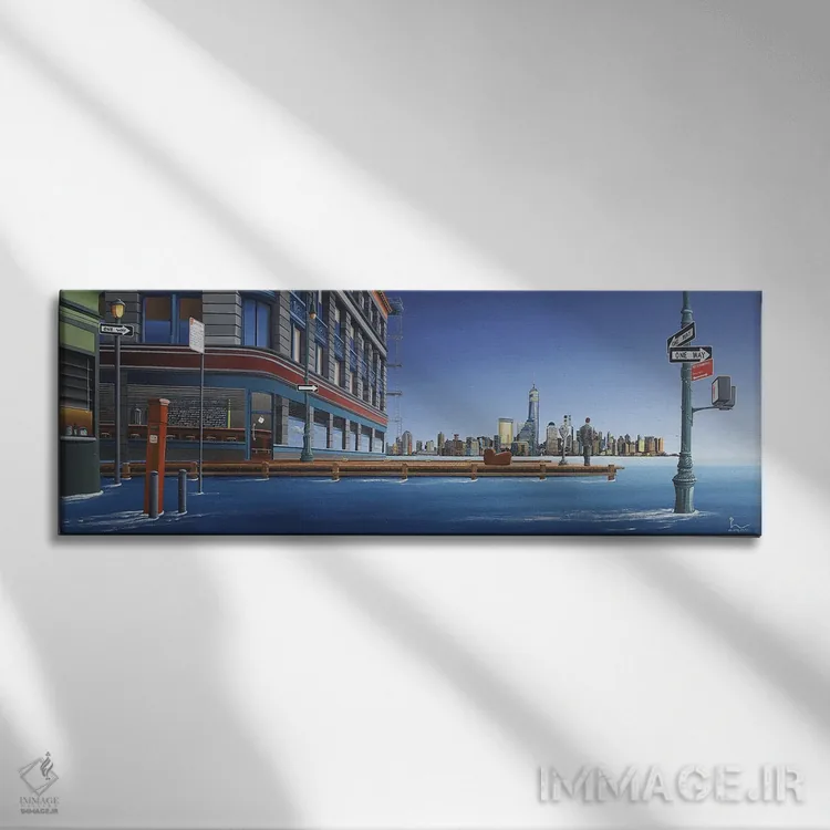 تابلو بله، من خیالپردازم اثر اولیویه لامبوری - نمای روبهرو روی دیوار