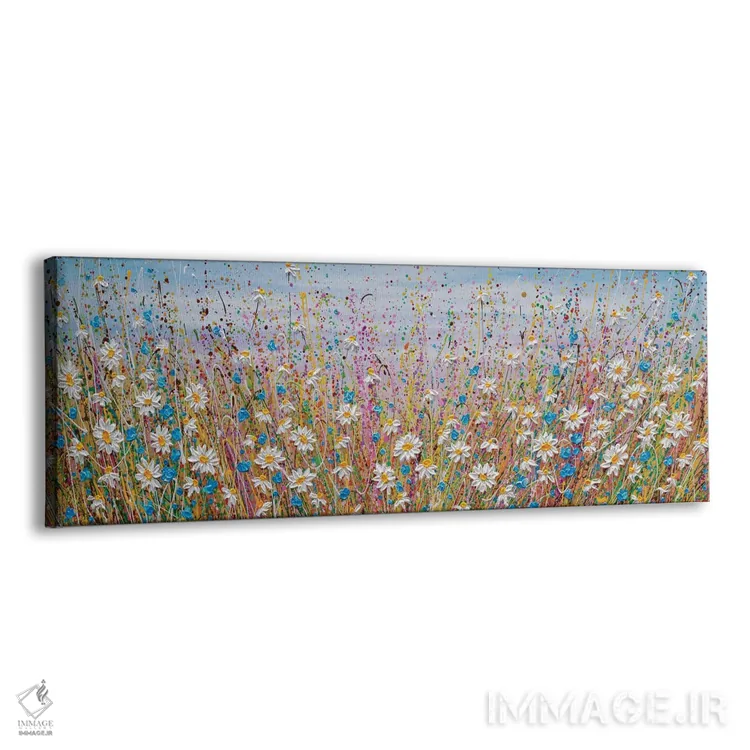 تابلو بابونههای تابستانی ۲ اثر الگا تکاچیک - نمای پرسپکتیو محصول