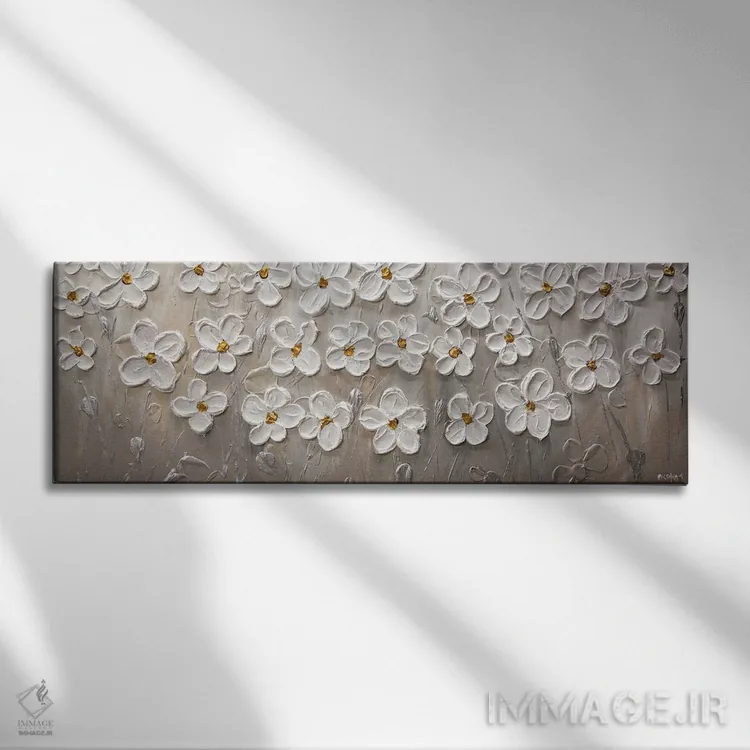 تابلو وقتی بهار میآید اثر اوسنات تزدک - نمای روبهرو روی دیوار